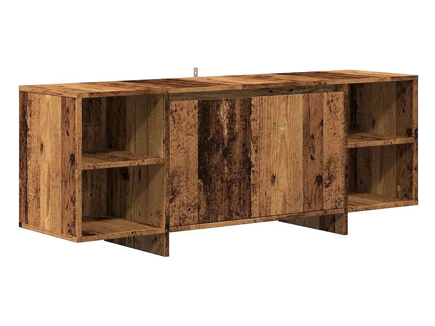 Mueble de TV madera de ingeniería envejecida 130x35x50 cm