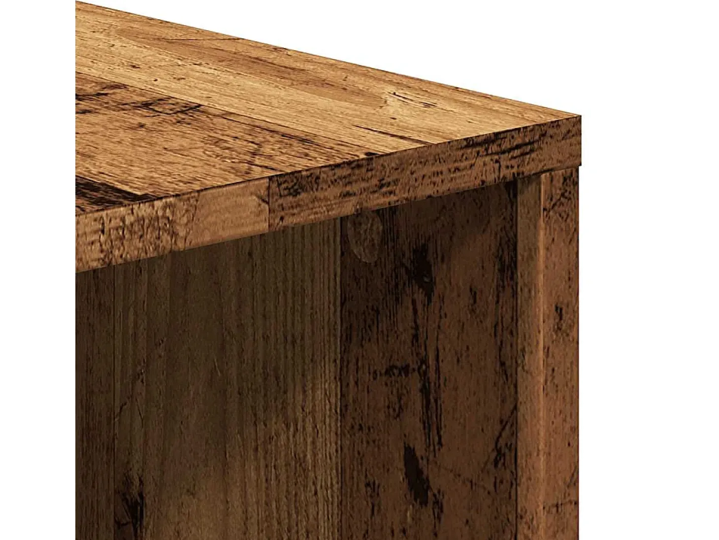 Mueble de TV madera de ingeniería envejecida 130x35x50 cm