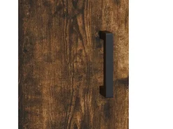 Mueble de TV madera de ingeniería roble ahumado 150x30x50 cm