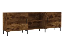 Mueble de TV madera de ingeniería roble ahumado 150x30x50 cm