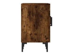 Mueble de TV madera de ingeniería roble ahumado 150x30x50 cm