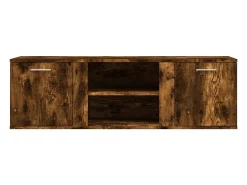 Mueble de TV madera de ingeniería roble ahumado 120x34x37 cm