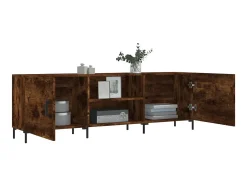 Mueble de TV madera de ingeniería roble ahumado 150x30x50 cm ES45061