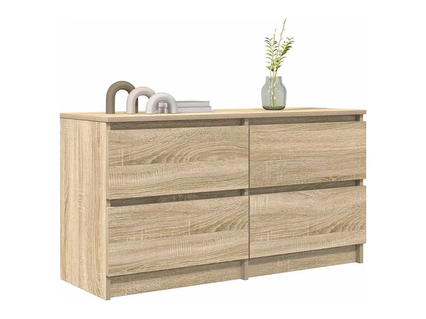 Mueble de TV madera de ingeniería roble Sonoma 100x35x54 cm