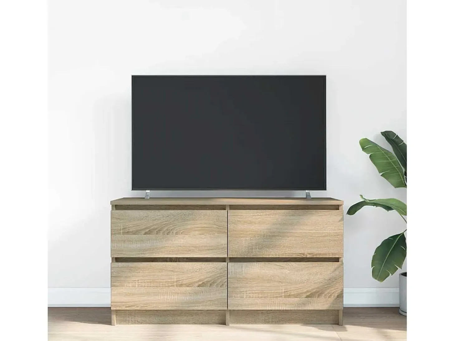 Mueble de TV madera de ingeniería roble Sonoma 100x35x54 cm