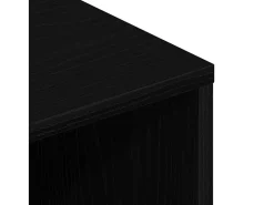 Mueble de TV madera de ingeniería roble negro 80x40x40 cm