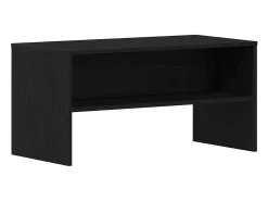 Mueble de TV madera de ingeniería roble negro 80x40x40 cm