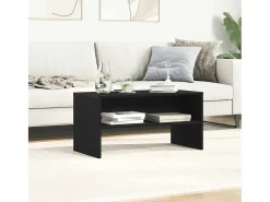 Mueble de TV madera de ingeniería roble negro 80x40x40 cm