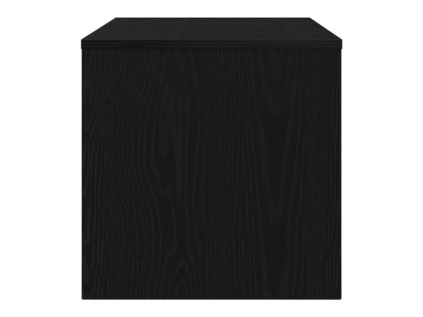 Mueble de TV madera de ingeniería roble negro 80x40x40 cm