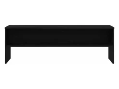 Mueble de TV madera de ingeniería negro roble 120x40x40cm