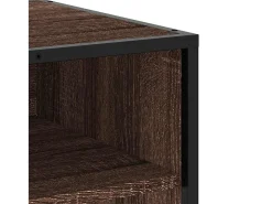 Mueble de TV madera de ingeniería marrón roble 180,5x40x46 cm