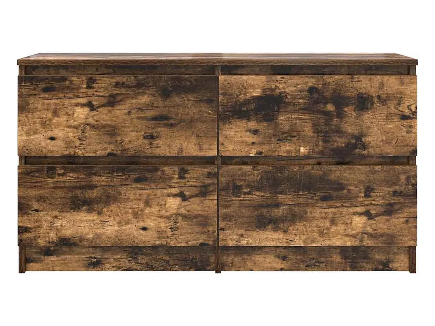 Mueble de TV madera de ingeniería roble ahumado 100x35x54 cm
