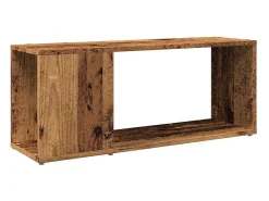 Mueble de TV madera de ingeniería envejecida 80x24x32 cm