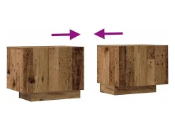 Mueble de TV madera de ingeniería envejecida 100x35x40 cm
