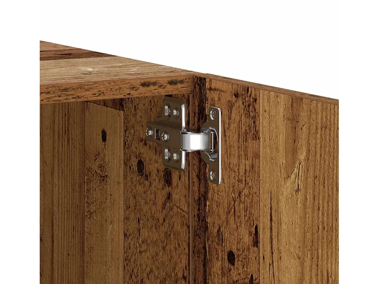 Mueble de TV madera de ingeniería envejecida 100x35x40 cm