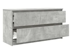 Mueble de TV madera de ingeniería gris hormigón 100x35x54 cm