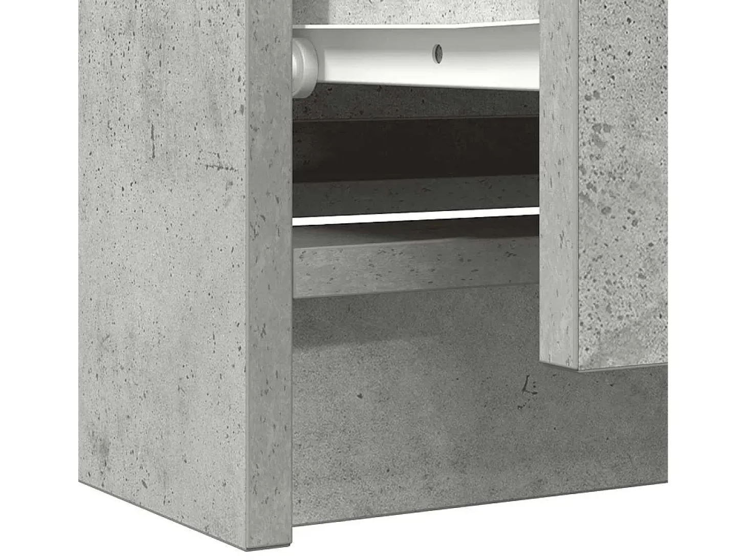 Mueble de TV madera de ingeniería gris hormigón 100x35x54 cm