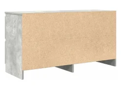 Mueble de TV madera de ingeniería gris hormigón 100x35x54 cm