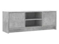 Mueble de TV madera de ingeniería gris hormigón 102x30x37,5 cm ES23234
