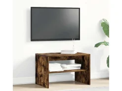 Mueble de TV madera de ingeniería roble ahumado 60x40x40 cm