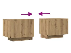 Mueble de TV madera de ingeniería roble artisan 100x35x40 cm