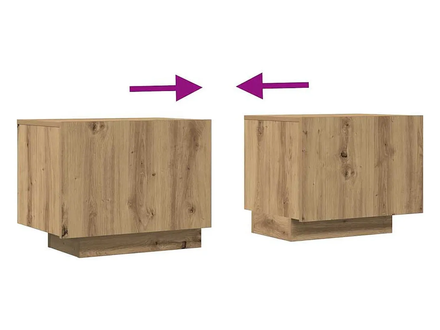 Mueble de TV madera de ingeniería roble artisan 100x35x40 cm
