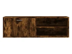 Mueble de TV madera de ingeniería roble ahumado 120x34x37 cm