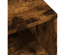 Mueble de TV madera de ingeniería roble ahumado 120x34x37 cm
