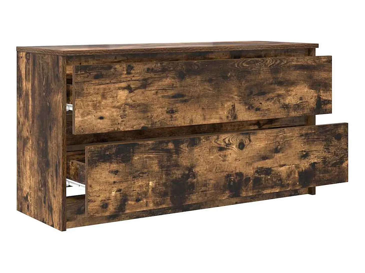 Mueble de TV madera de ingeniería roble ahumado 100x35x54 cm
