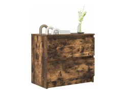 Mueble de TV madera de ingeniería roble ahumado 60x35x54 cm
