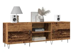 Mueble de TV madera de ingeniería envejecida 150x30x50 cm