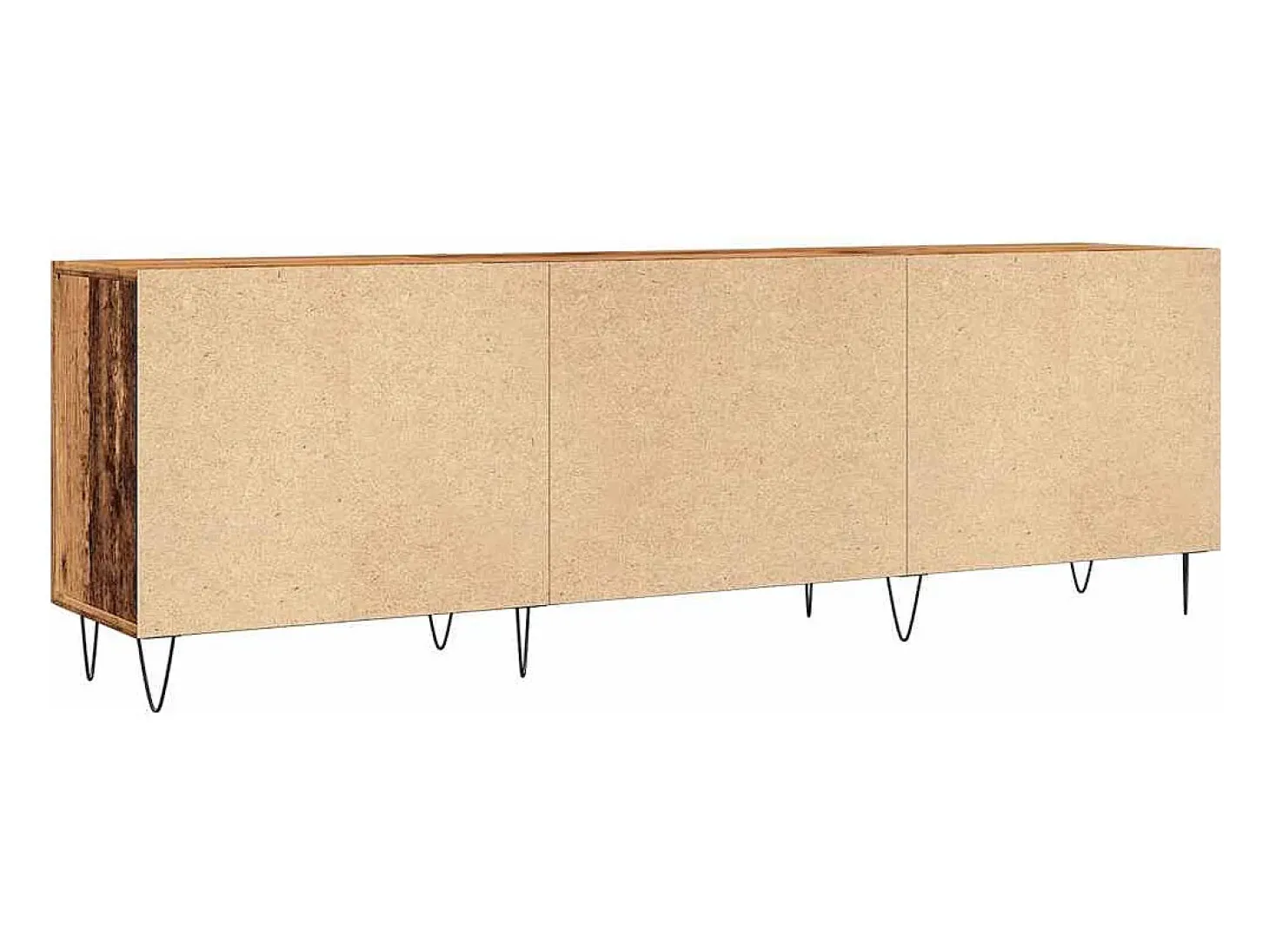Mueble de TV madera de ingeniería envejecida 150x30x50 cm