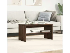 Mueble de TV madera de ingeniería marrón roble 80x40x40 cm