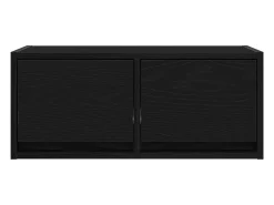 Mueble de TV madera de ingeniería roble negro 60x31x25,5 cm
