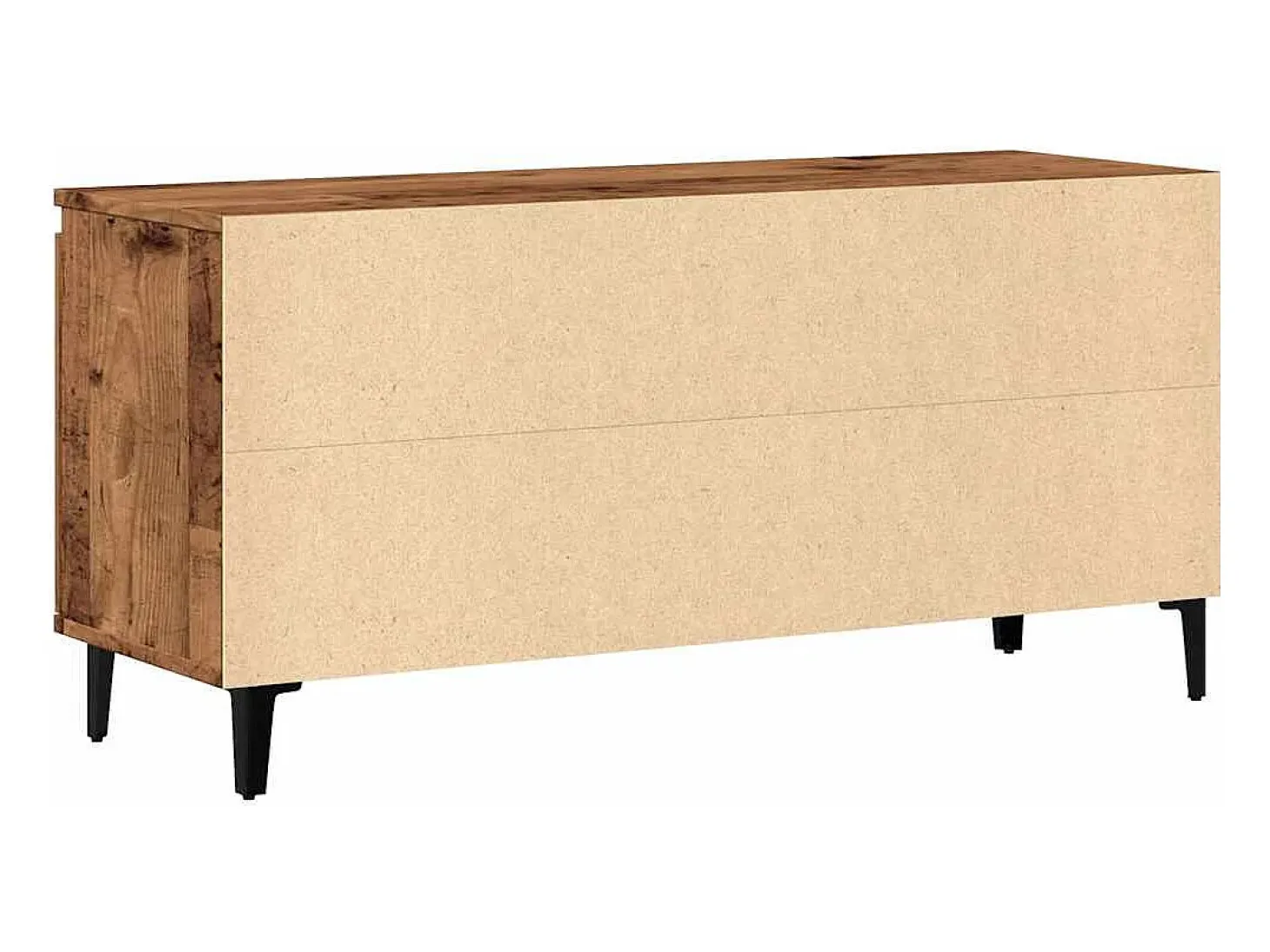 Mueble de TV madera ingeniería madera envejecida 102x35x50 cm