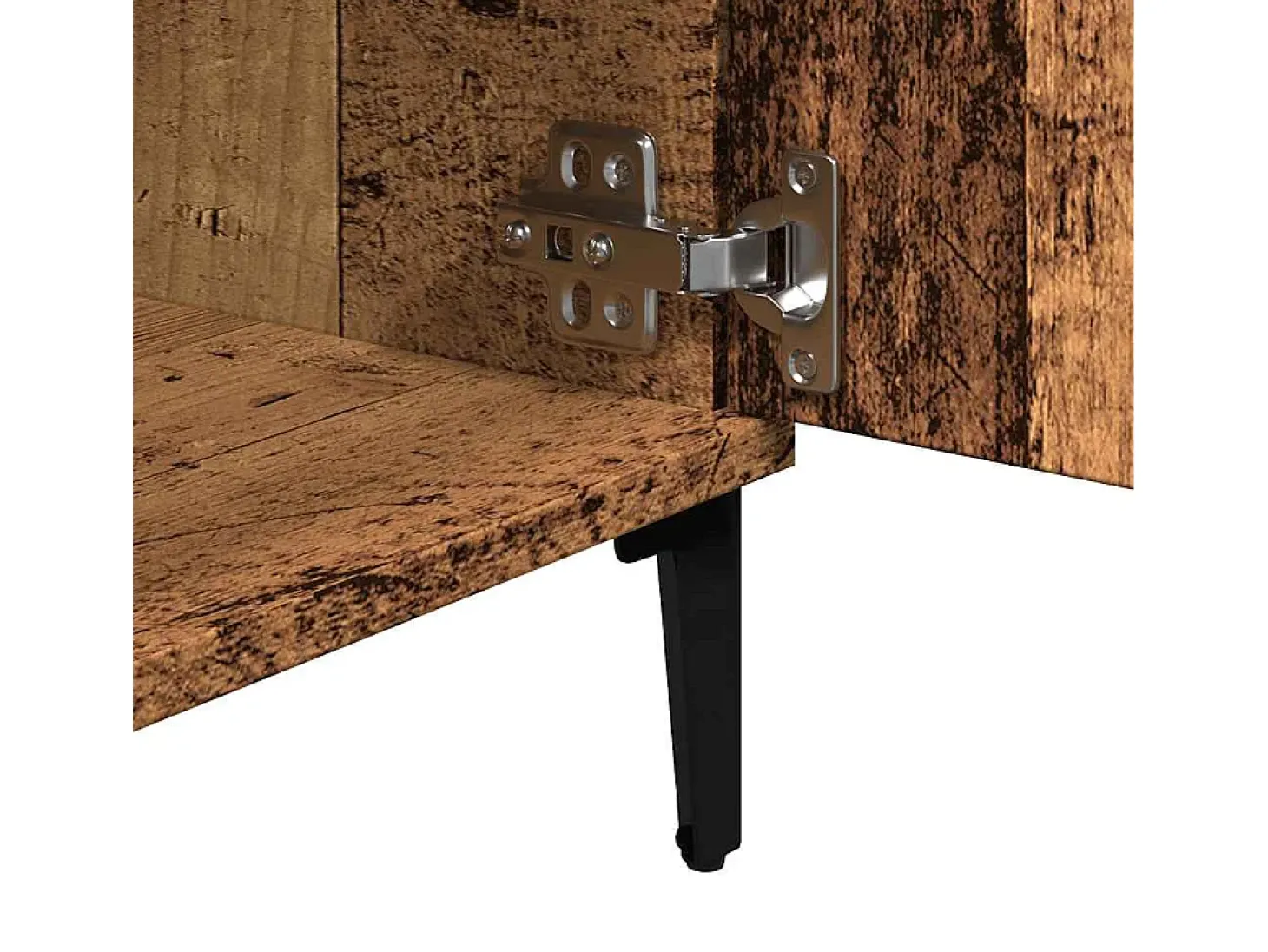 Mueble de TV madera ingeniería madera envejecida 102x35x50 cm