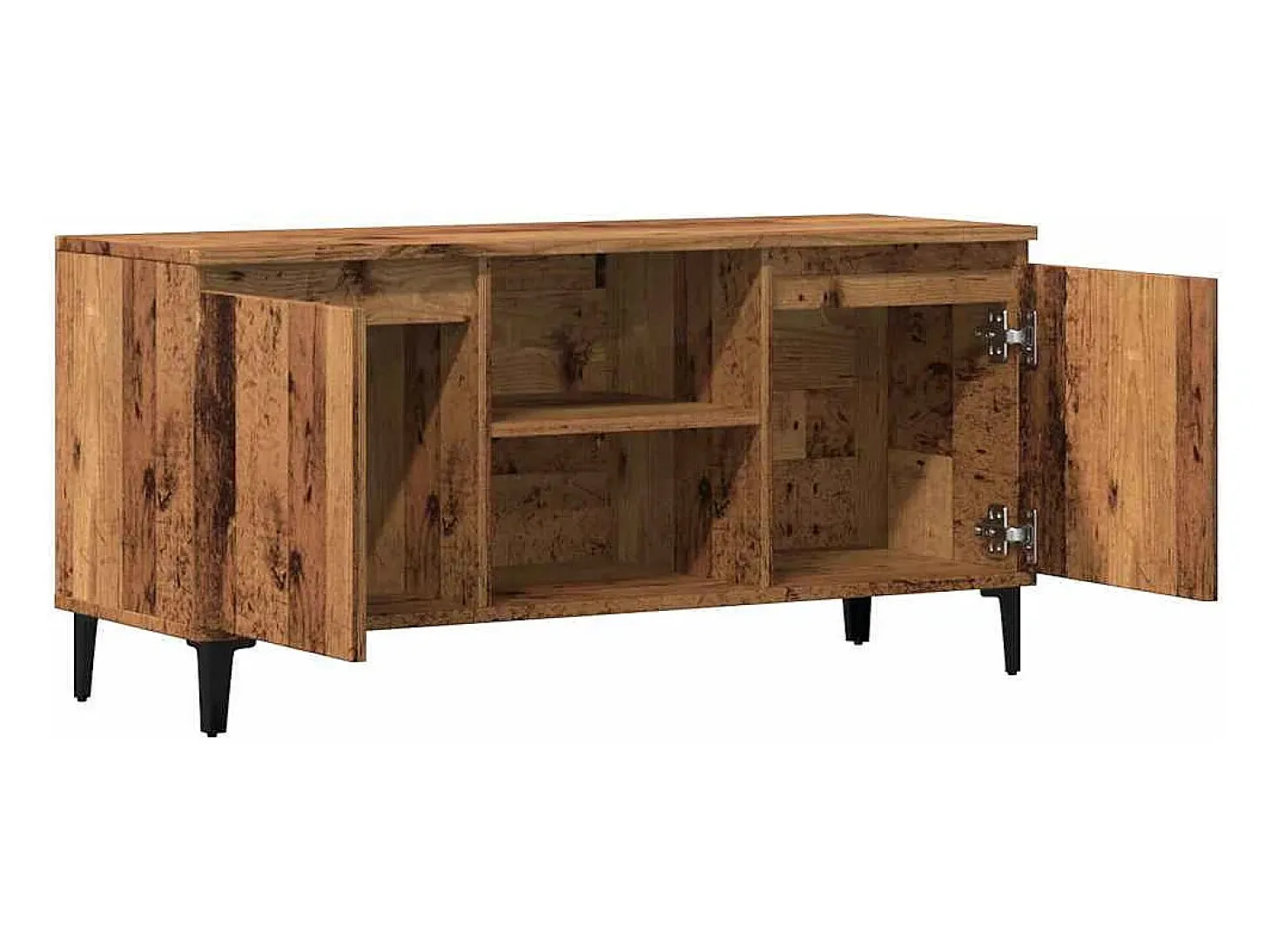 Mueble de TV madera ingeniería madera envejecida 102x35x50 cm