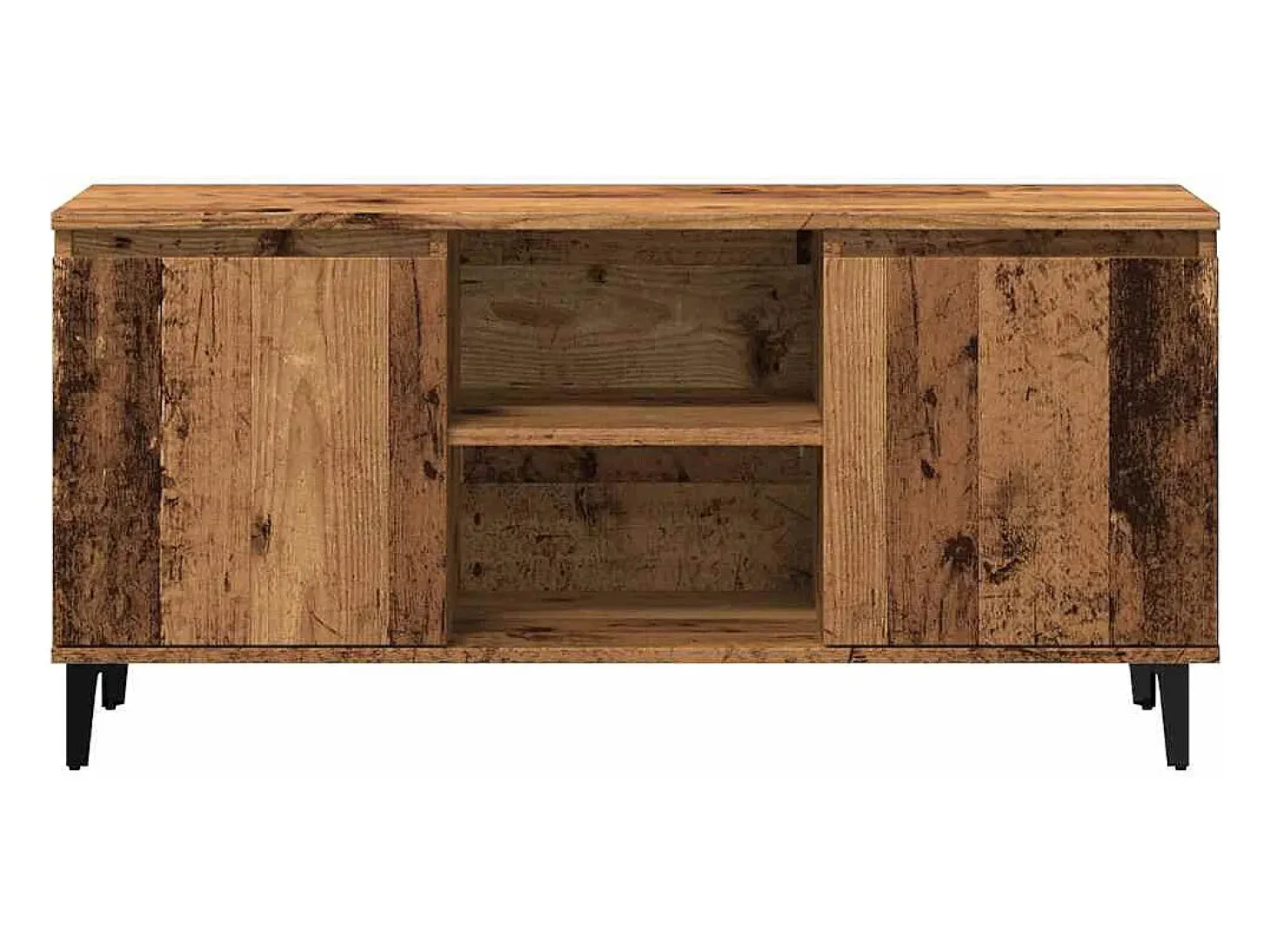 Mueble de TV madera ingeniería madera envejecida 102x35x50 cm