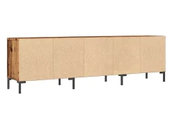 Mueble de TV madera ingeniería madera envejecida 150x30x44,5 cm