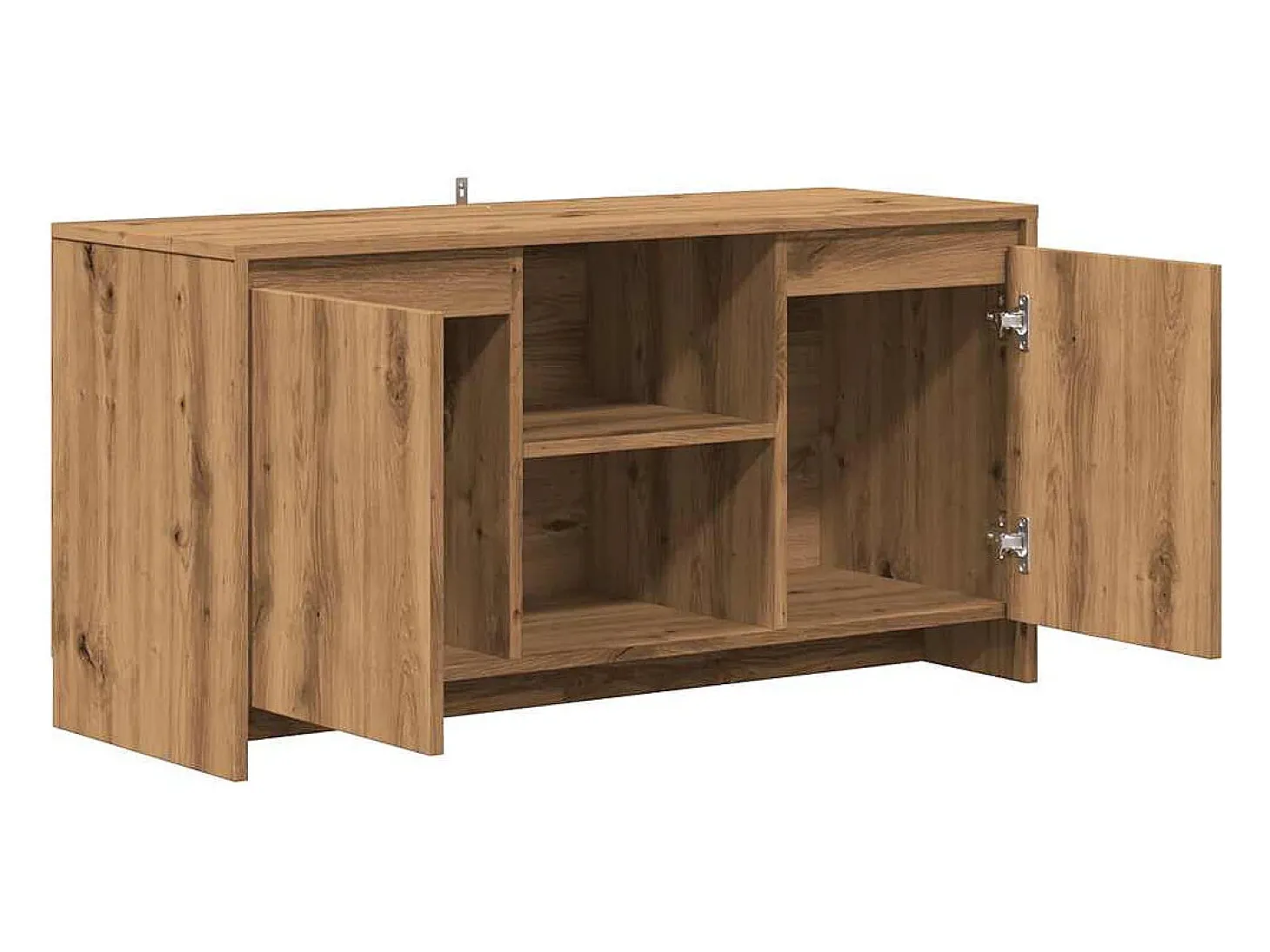 Mueble de TV madera ingeniería roble artesanal 102x37,5x52,5cm