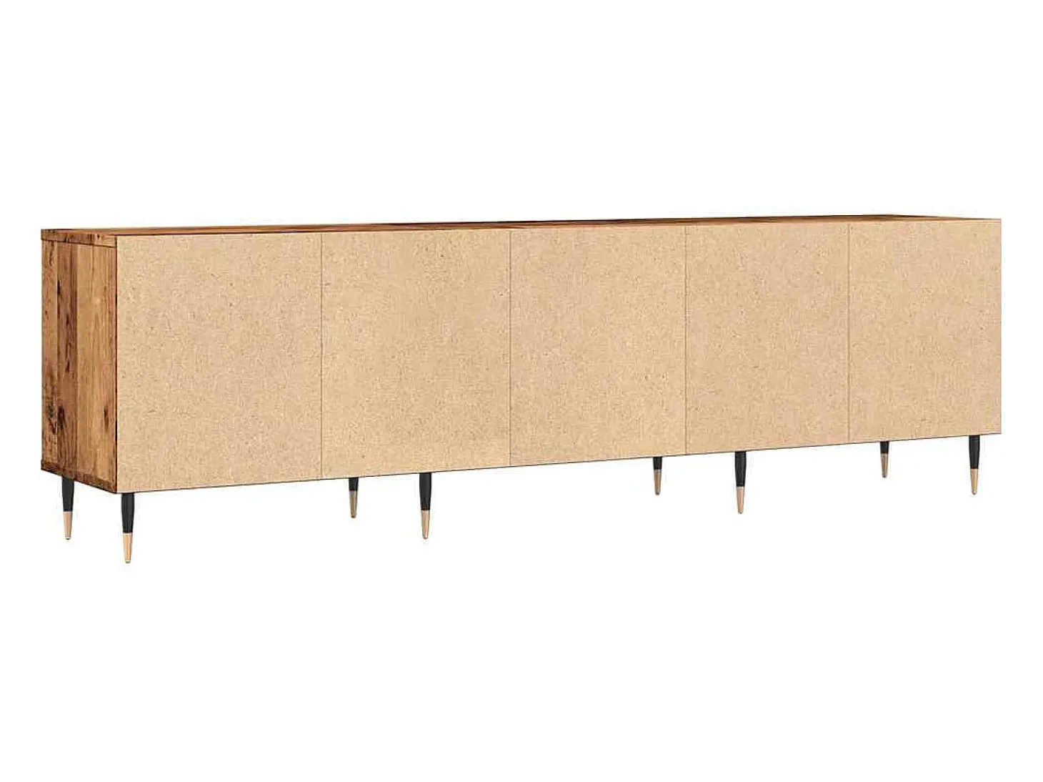 Mueble de TV madera ingeniería madera envejecida 150x30x44,5 cm