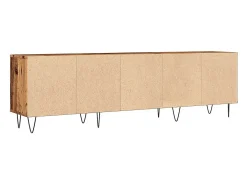 Mueble de TV madera ingeniería madera envejecida 150x30x44,5 cm