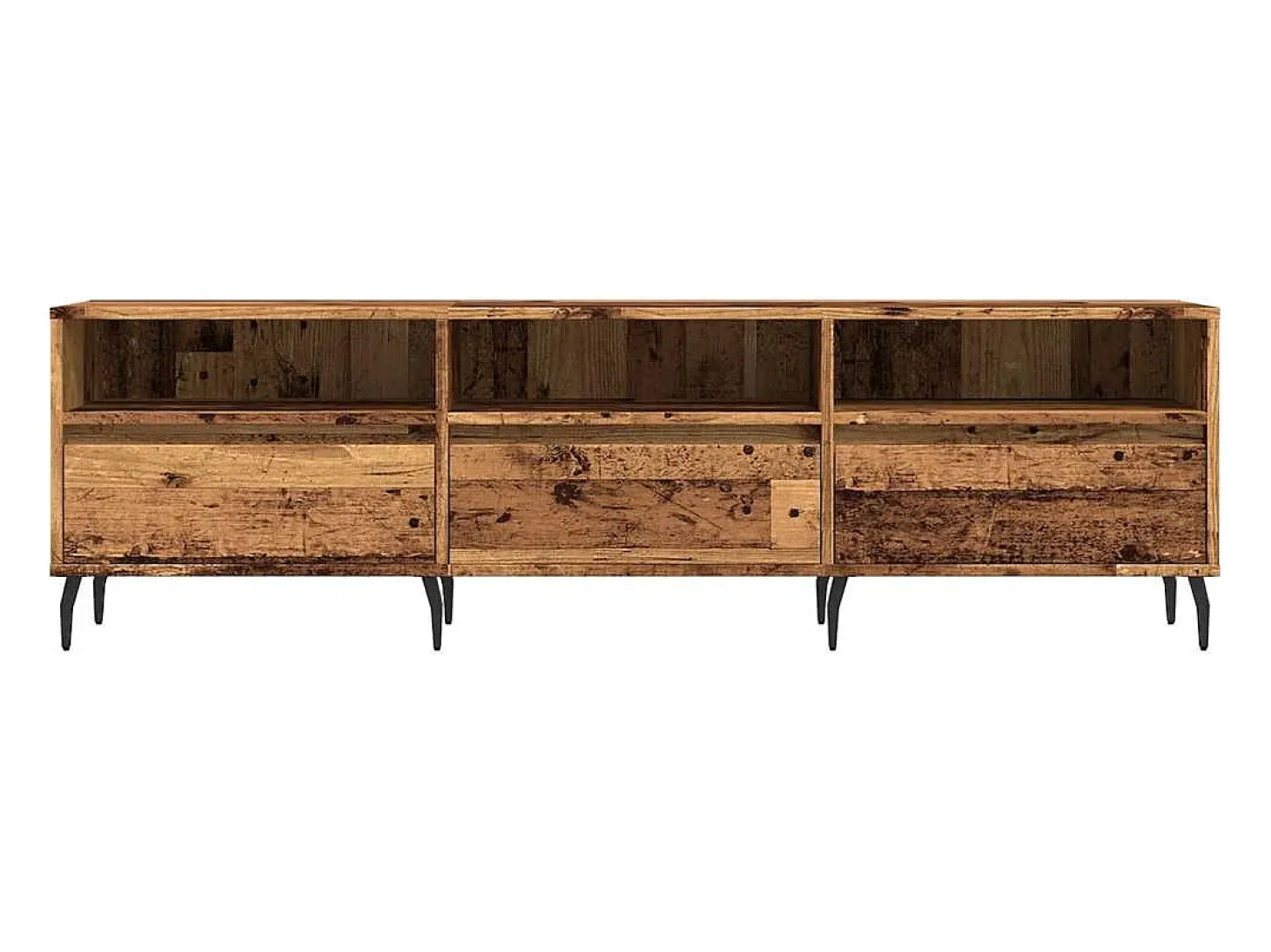 Mueble de TV madera ingeniería madera envejecida 150x30x44,5 cm