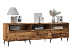 Mueble de TV madera ingeniería madera envejecida 150x30x44,5 cm
