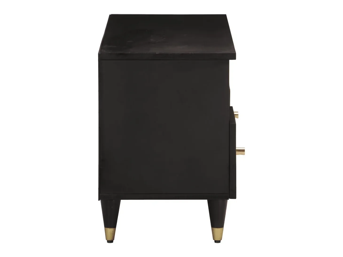 Mueble de TV madera maciza de mango 100x33x46 cm