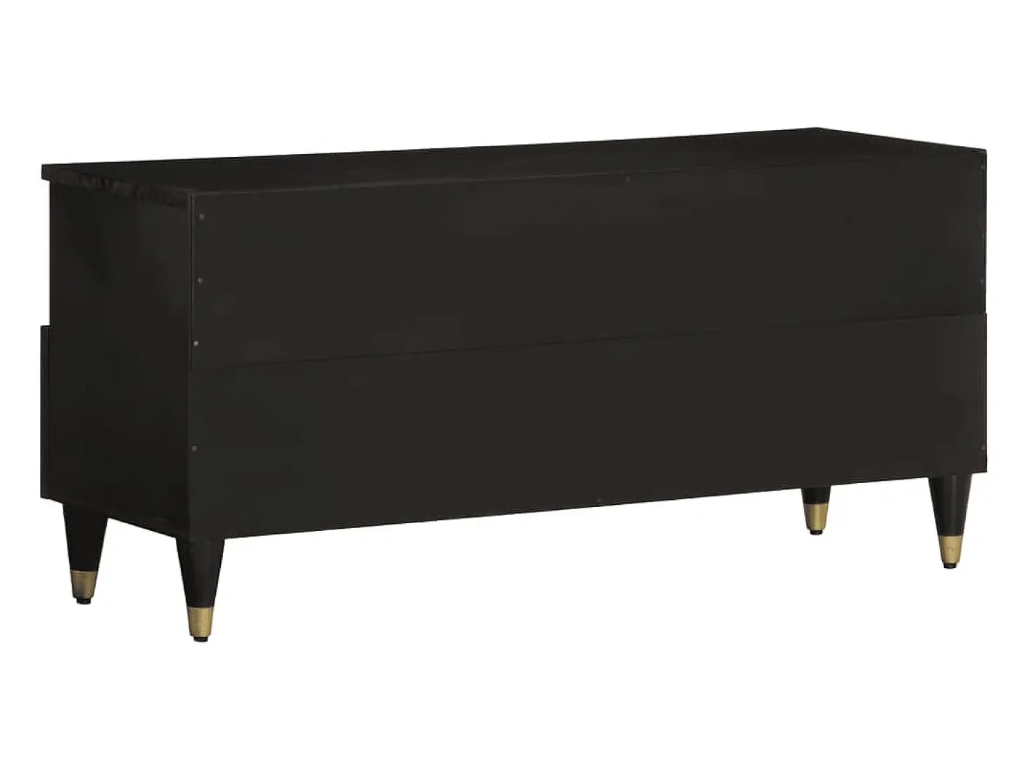 Mueble de TV madera maciza de mango 100x33x46 cm