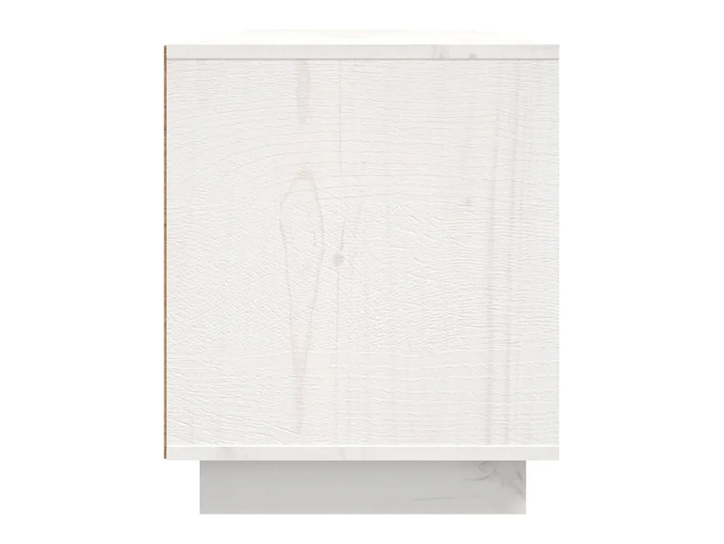 Mueble de TV madera maciza de pino blanco 156x37x45 cm