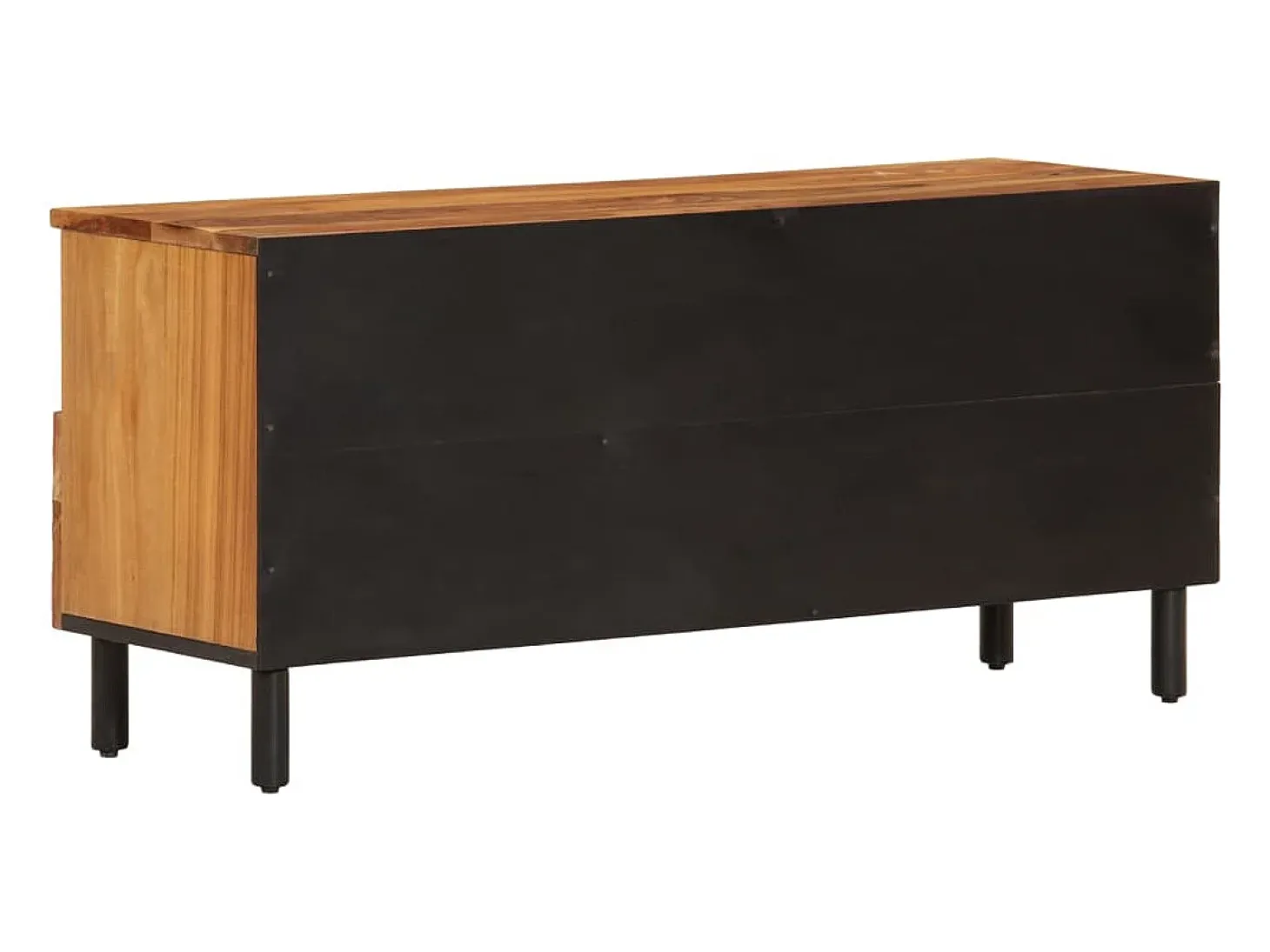 Mueble de TV madera maciza de acacia 100x33x46 cm