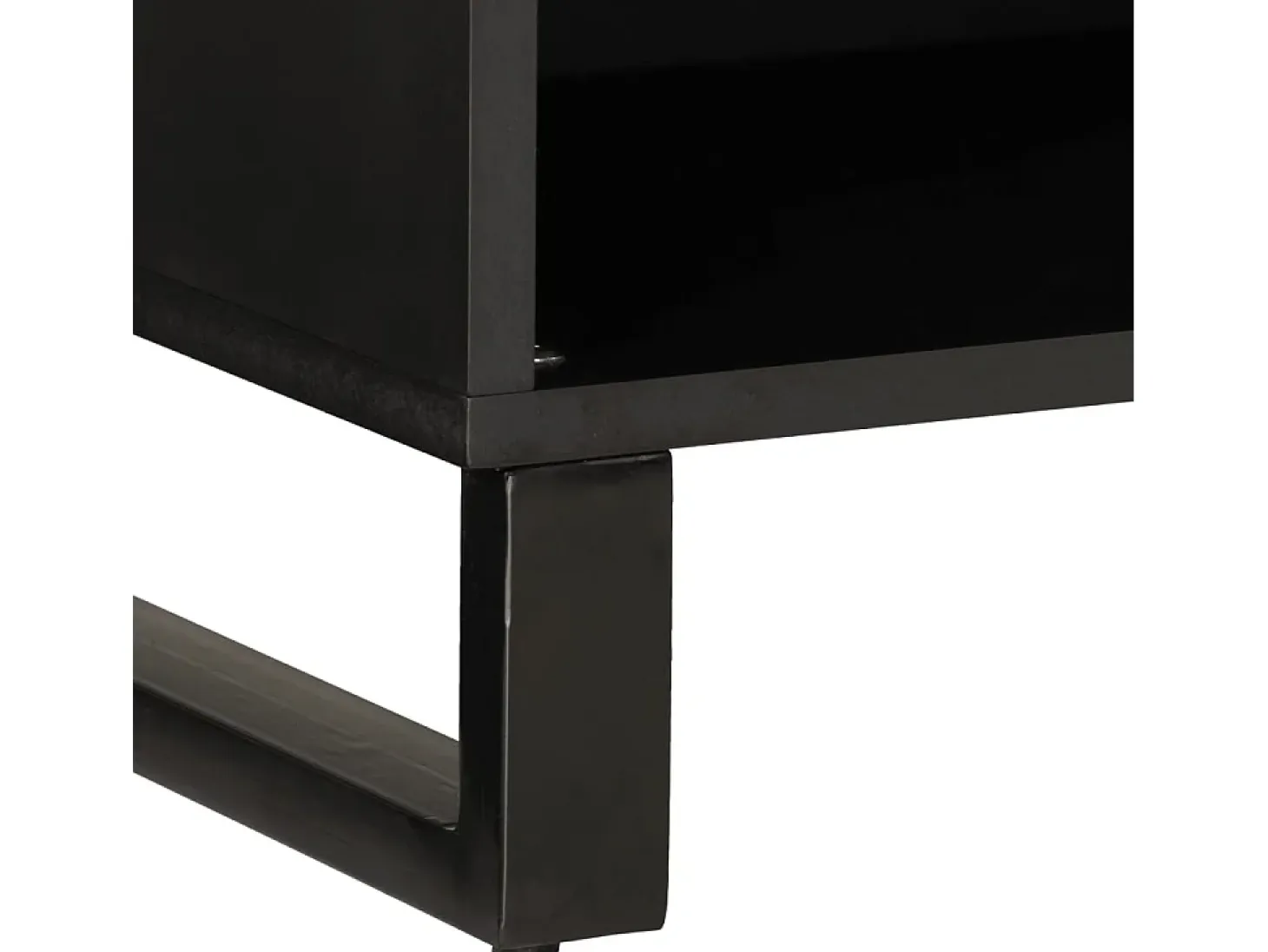 Mueble de TV madera maciza de mango 60x33x43,5 cm