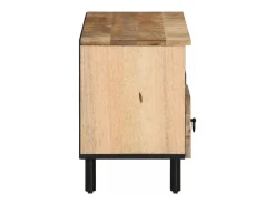 Mueble de TV madera maciza de mango 100x33x46 cm